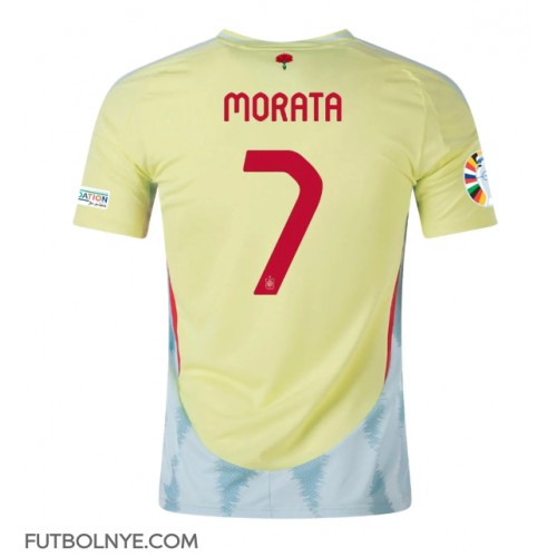 Camiseta España Alvaro Morata #7 Visitante Equipación Eurocopa 2024 manga corta